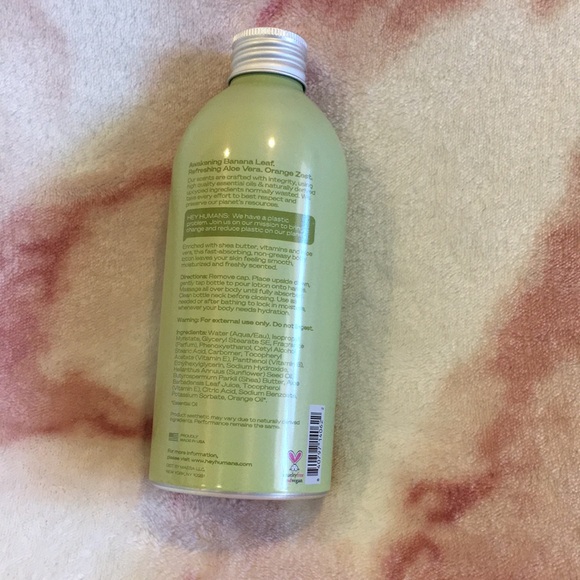 Hey Humans Scented Banana Aloe Naturally Derived Body Lotion 14oz NWT 🪴 - Picture 6 of 16